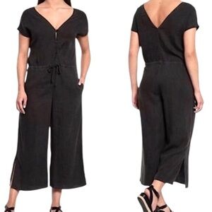 Cloth & Stone Tencel Crop Wide Leg Jumpsuit